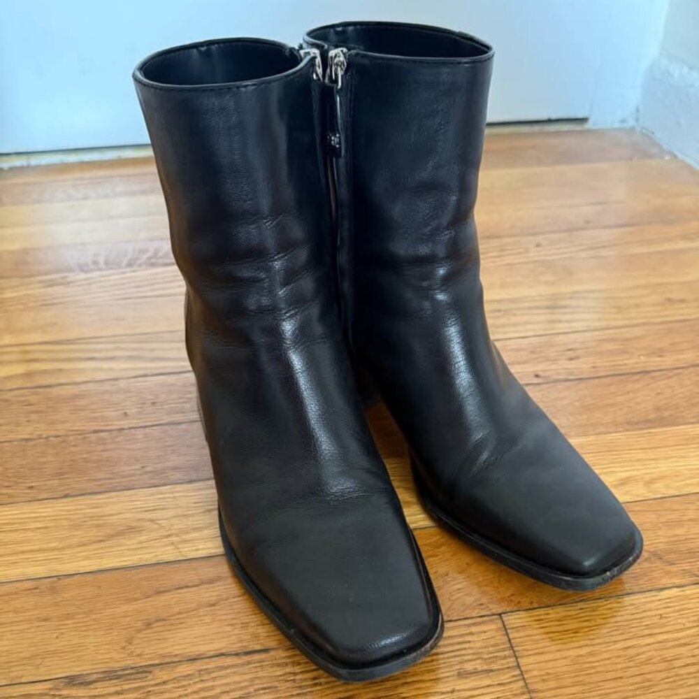 Leather boots